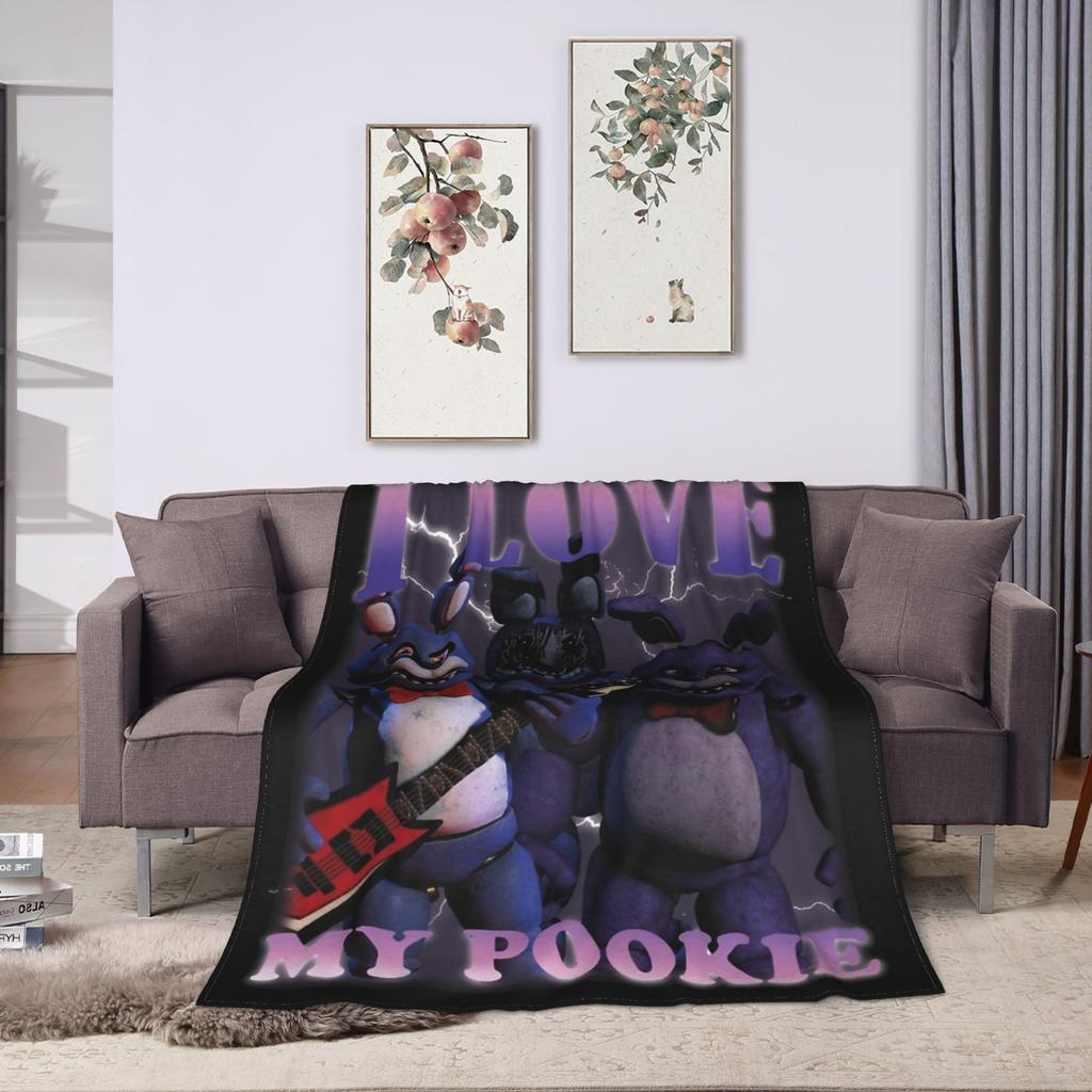 FNAF At Freddys Blanket Fleece Spring Autumn Multi-function Ultra-Soft Throw Blanket for Sofa Travel Bedding Throws