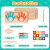 Toys Educational Montessori for Toddlers Double-Sided Preschool Learning Math Manipulatives Number Finger Counting Block for Kid