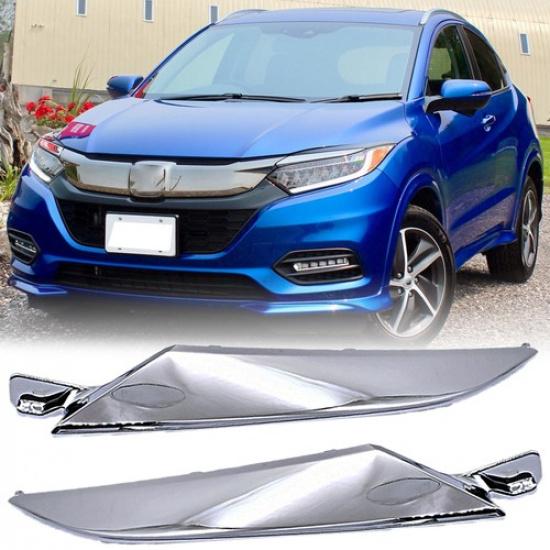 Right + Left Front Hood Grille Extension Molding Trim Fits 19-21 Honda HRV HR-V
