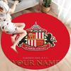 Sunderland A.F Custom Name Round Area Rug,Carpet Rug for Living Room Bedroom Sofa Playroom Decor,Non-slip Floor Mat
