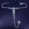 2021 New Round Rhinestone Body Chains Fashion Nightclub Sexy Thong European and American Waist Chain