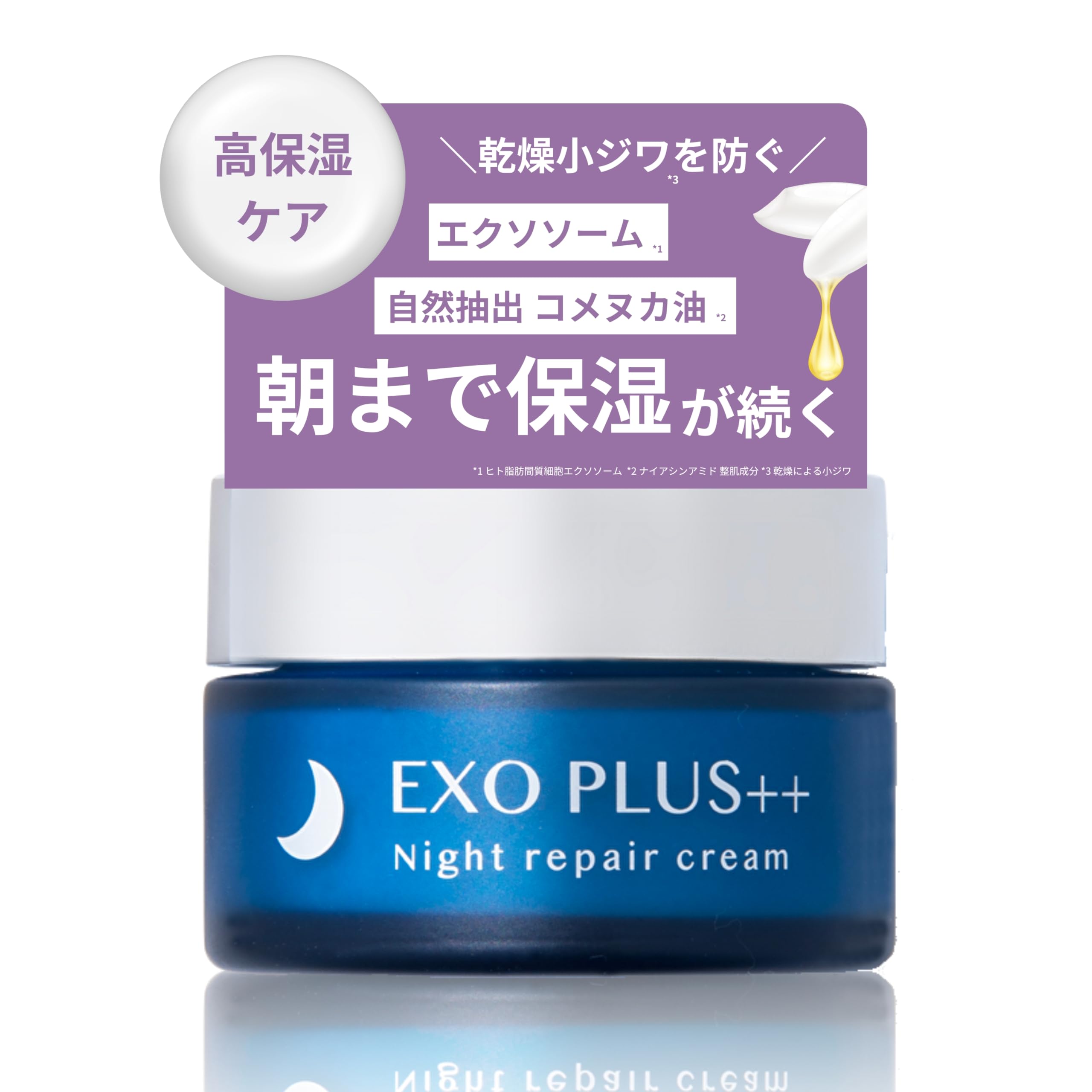 

Ночной крем EXO Exosome High Moisturizing Anti Aging Care с ниацинамидом и стволовыми клетками человека 40 г PLUS++