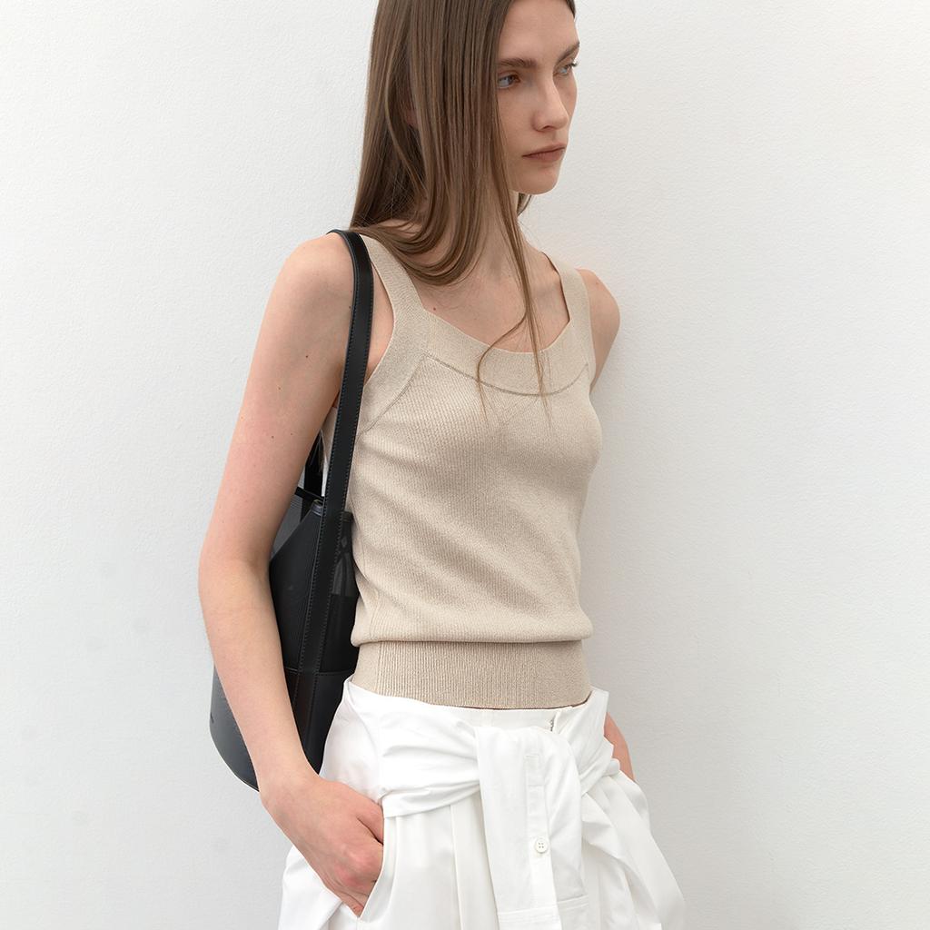 ATELIER NAIN Essential Sleeveless Knit(Z-T-6883)