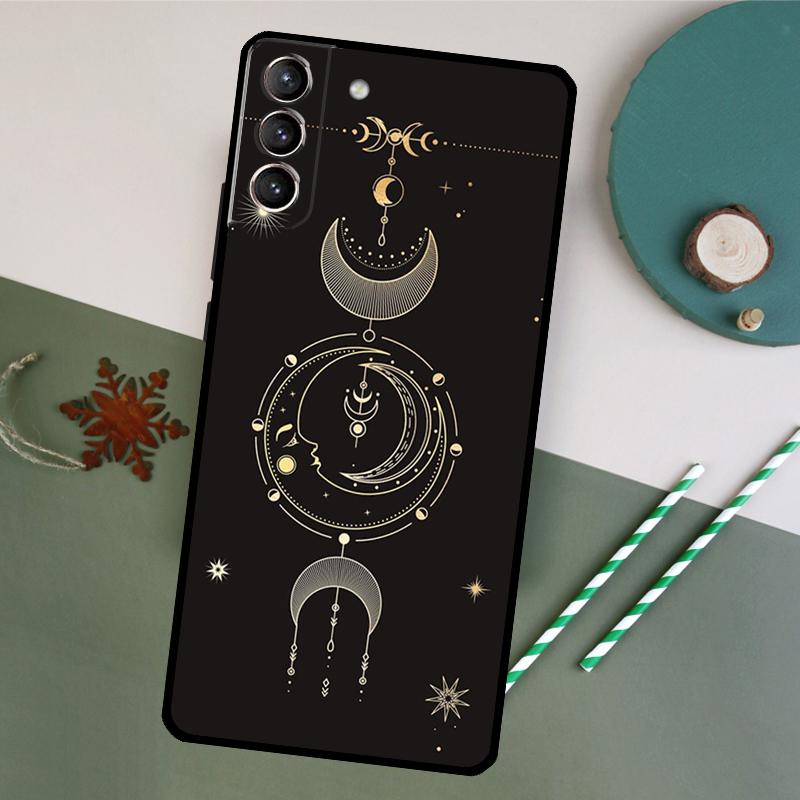 Tarot Moon Phone Case For Samsung Galaxy S25 S26 Ultra S20 S21 S22 S23 S24 Plus S10 S25 FE Back Cover