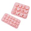 Flower And Leaf Silicone Mold Chocolate Pudding Cake Baking Mold Cake Decoration Reusable DIY Drip Glue Clay Mold