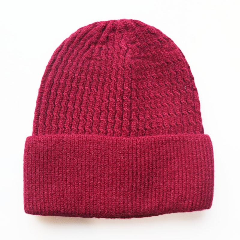Fashionable Classic Unisex Warm Woolen Hat, Jacquard Solid Color Plain Knit Hat, Cold Weather Hat, Pullover Ski Hat