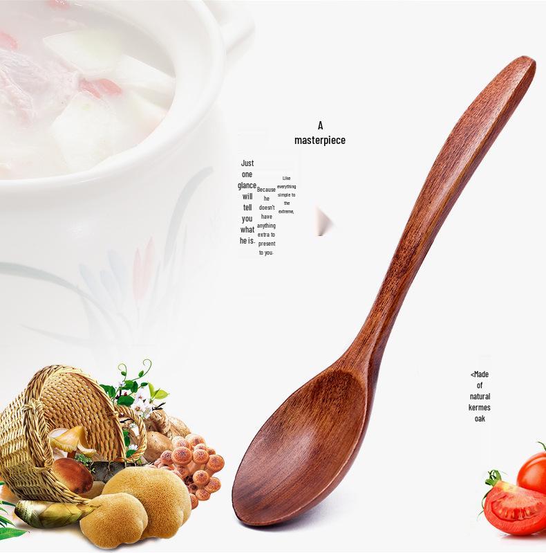 Zaka Wooden Spoon Set: High-end Coffee, Children's Tableware, Honey & Seasoning Spoons, Customizable with Logo.