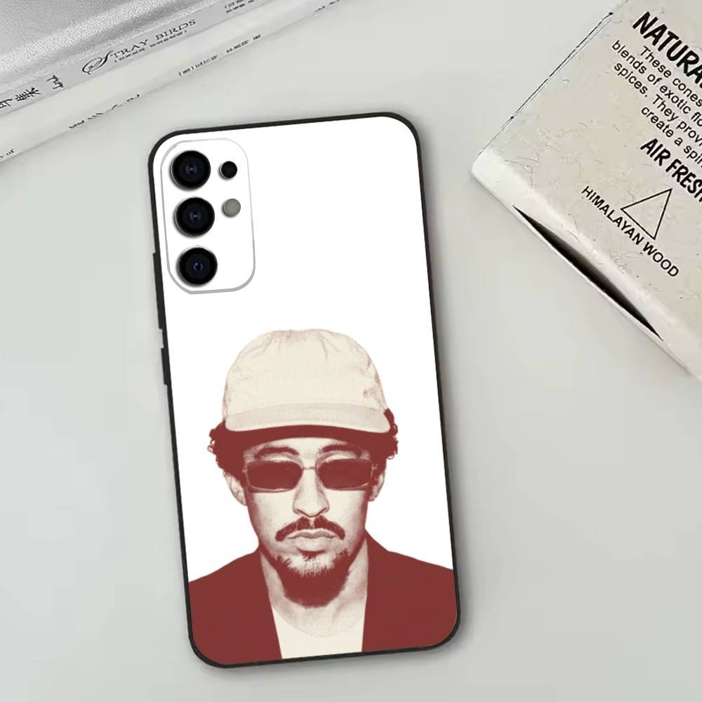 Bad Bunny Phone Case For Samsung S25,S24,S21,S22,S23,S30,Ultra,S20,Plus,Fe,Lite,Note,10,Black Cover
