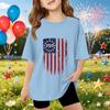 Kids Short Sleeve T Shirt 250th Independence Day Print Top Casual Fit Comfortable Cotton Blend Fabric Soft Texture