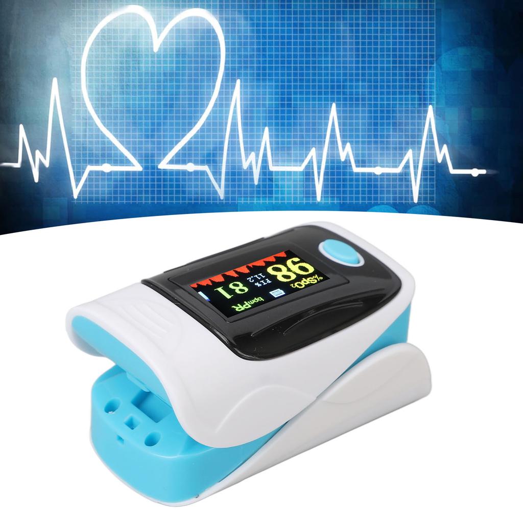Fingerspitzen-Pulsoximeter Farbe Pulsfrequenzmessung OLED-Bildschirm Blutsauerstoffsättigungsmesser