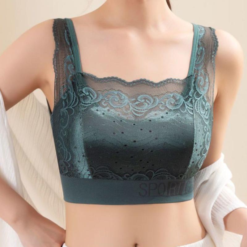 Elegant Lace Seamless Bra with Beauty Back Design and Light Support