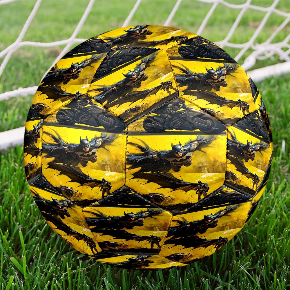 Superheroes Print Size 5 Soccer Ball, Standard Match Football for Sports Game and Team Practice, Ideal Gift for Soccer Fans