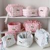 Ruffle Cloth Toiletry Bag Pen Bag Makeup Storage Pouch Ins Fashion Travel Cosmetic Bag  For Travel