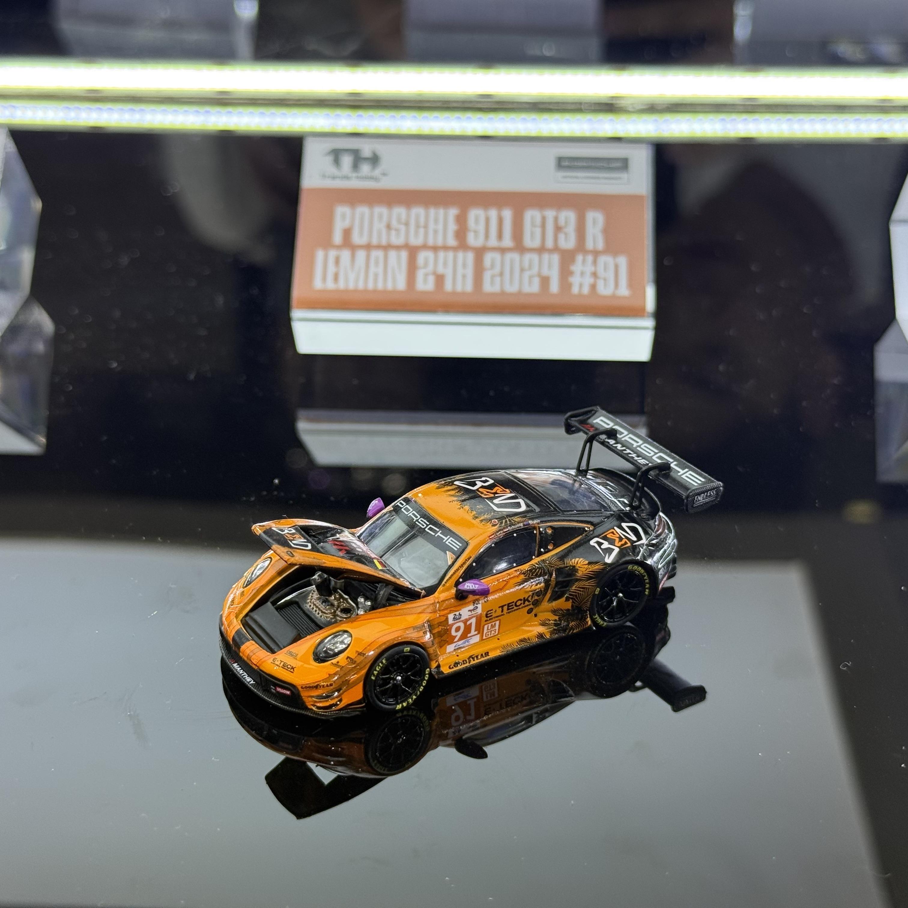 

Trends Hobby 1:64 Porsche 911 GT3 R - LeMans 24H 2024 #91 (Champion) Alloy Die Cast Car Model