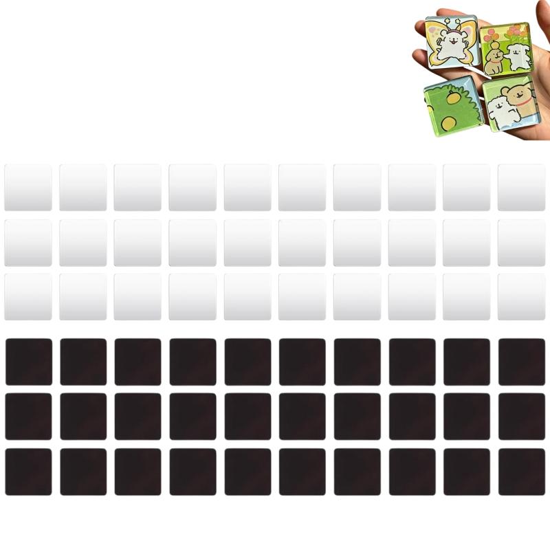 Diy Fridge Magnets Kit Acrylic Blank Refrigerator Magnets With Adhesive Backing Ferrite Magnets For Craft Home Office Decor