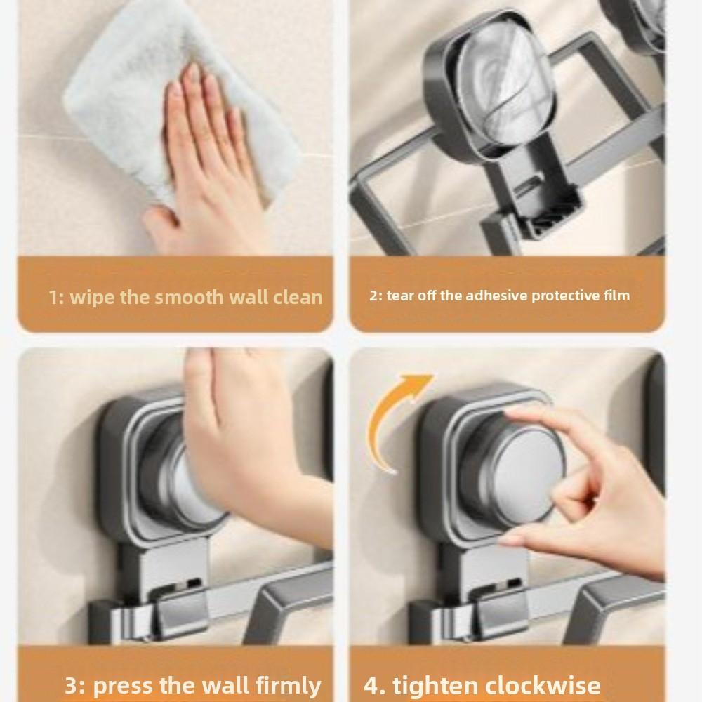 Carbon Steel Suction Cup Pot Lid Rack Cookware Storage Cutting Board Storage Home