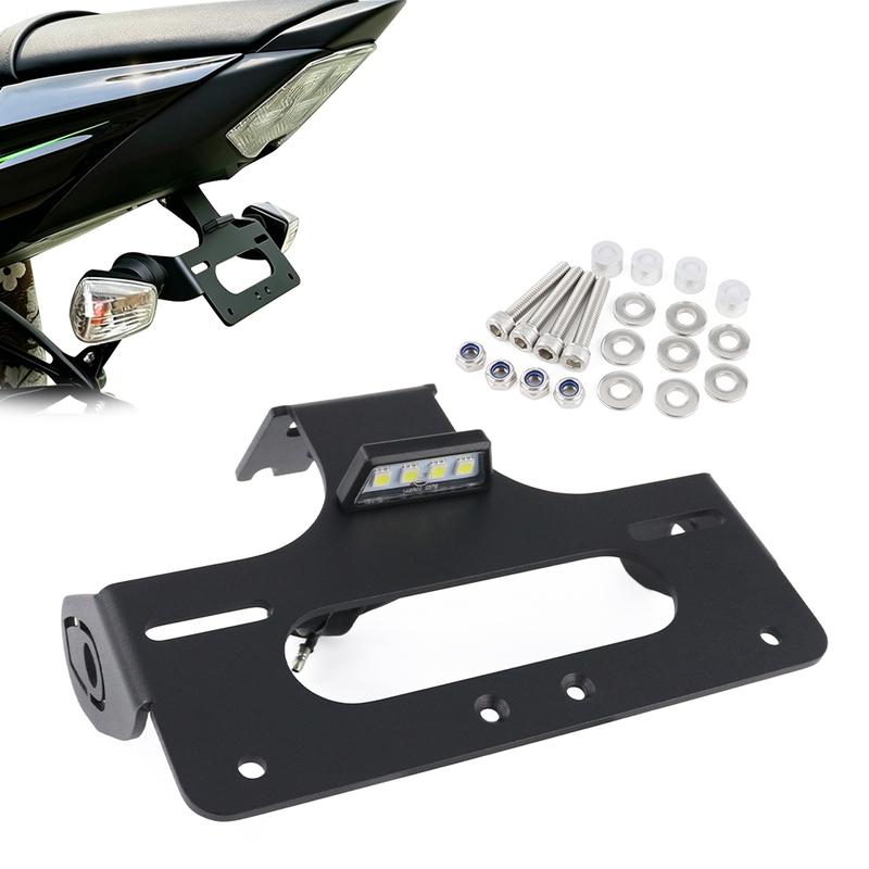 Fit For Kawasaki Ninja ZX-6R ZX6R 2009-2018 ZX-10R ZX10R 2008 License Plate Holder Bracket Rear Tail Tidy Fender Eliminator Kit