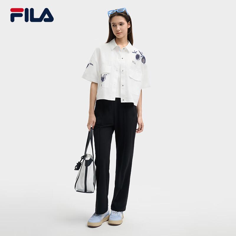 Fila Women's Embroidered Loose Short-Sleeve Shirt