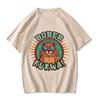 90er Cartoon Biber Kurwa Grunge T-Shirt Lustiges Kurwa Biber Mange T-Shirt Harajuku Y2k T-Shirts Tops Herren Mode EU Größe T-Shirt Kleidung