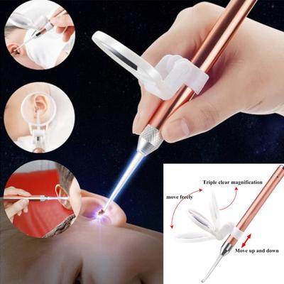 Dětský luminiscenční čistič ušního vosku Přenosná svítilna Ear-pick Odstraňovač ušního mazu Čisticí nástroj pro péči o uši