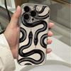 Black Snake Phone Case For iPhone 17 Air 16E 16 15 14 11 Pro Max Plus 13 12 Mini 8 7 X Transparent Shockproof Cover
