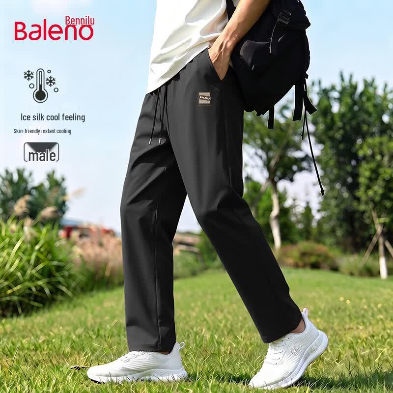 Baleno Men's Ice Silk Casual Straight Leg Pants