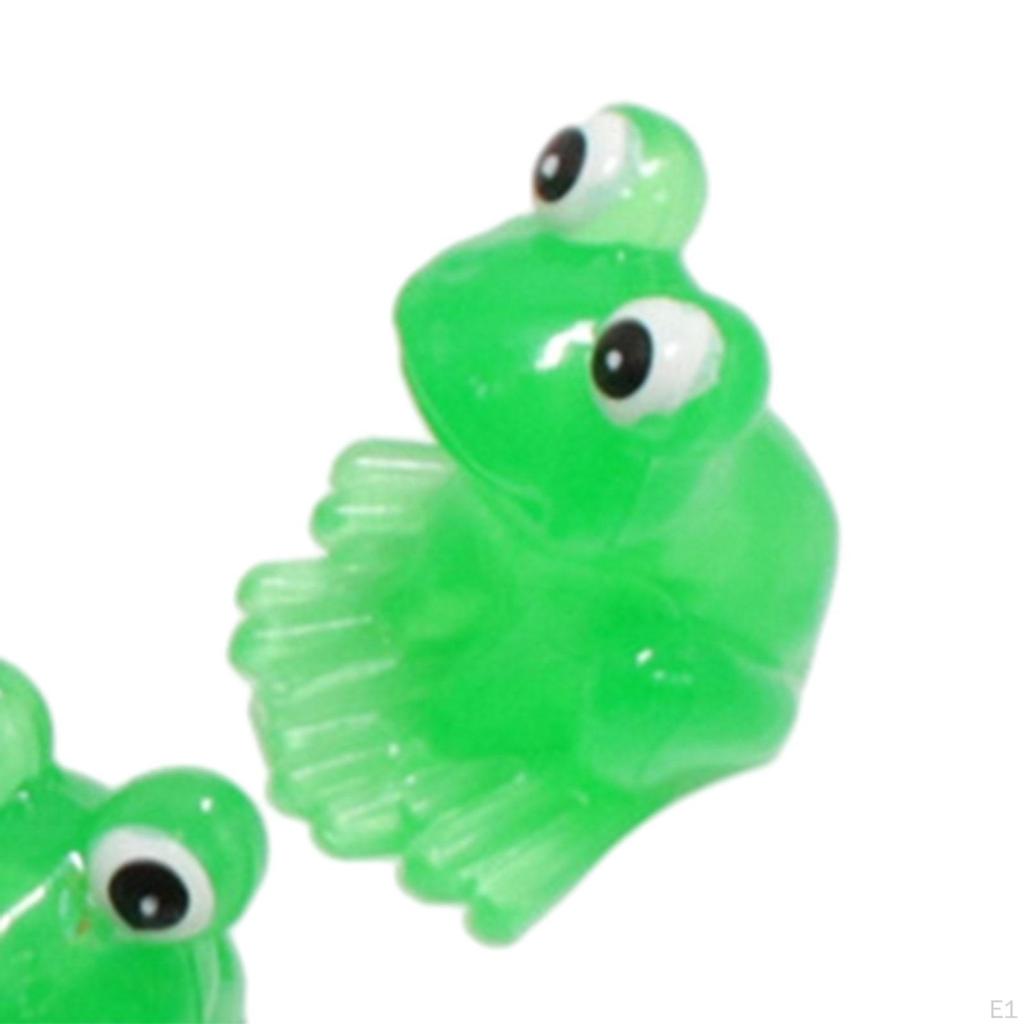 10Pcs Resin Figurines Frog Statue Decorative Gift Landscape Ornaments Garden Accessories for