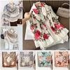 Sun-proof Silk Scarf Double Sides Large Scarves Elegant Sunscreen Shawl  Women