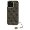 Guess Guhcp16Lgf4Gbr Iphone 16 Pro 6.3 Brązowy/Brown Hardcase 4G Kolekcja Zawieszek