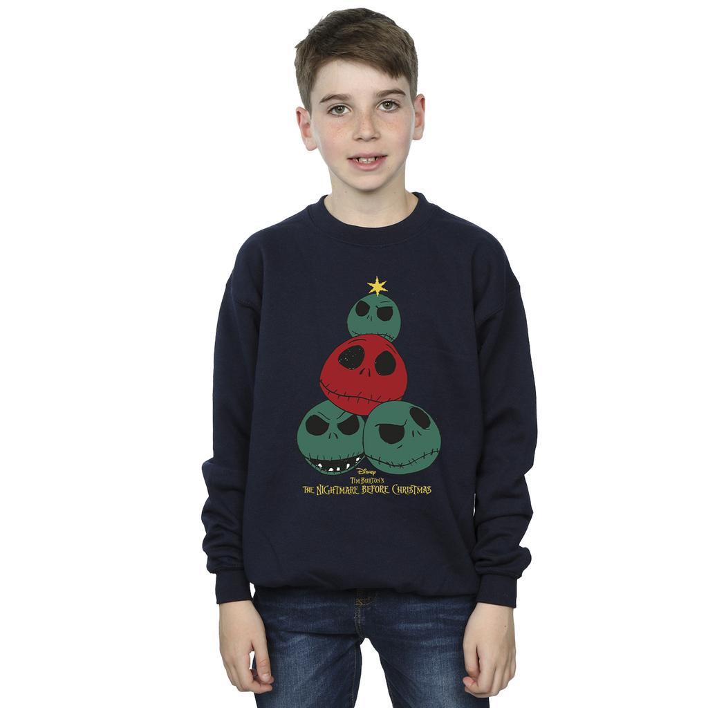 The Nightmare Before Christmas Boys Christmas Tree Sweatshirt