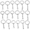 304 Stainless Steel Keychain Silver Color Chains For Jewelry Making Diy Car Keyring Accessories Gifts 30mm Dia. Wholesale,5pcs