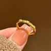 New Chinese Style Light Luxury and Wealthy Small Osmanthus Ring