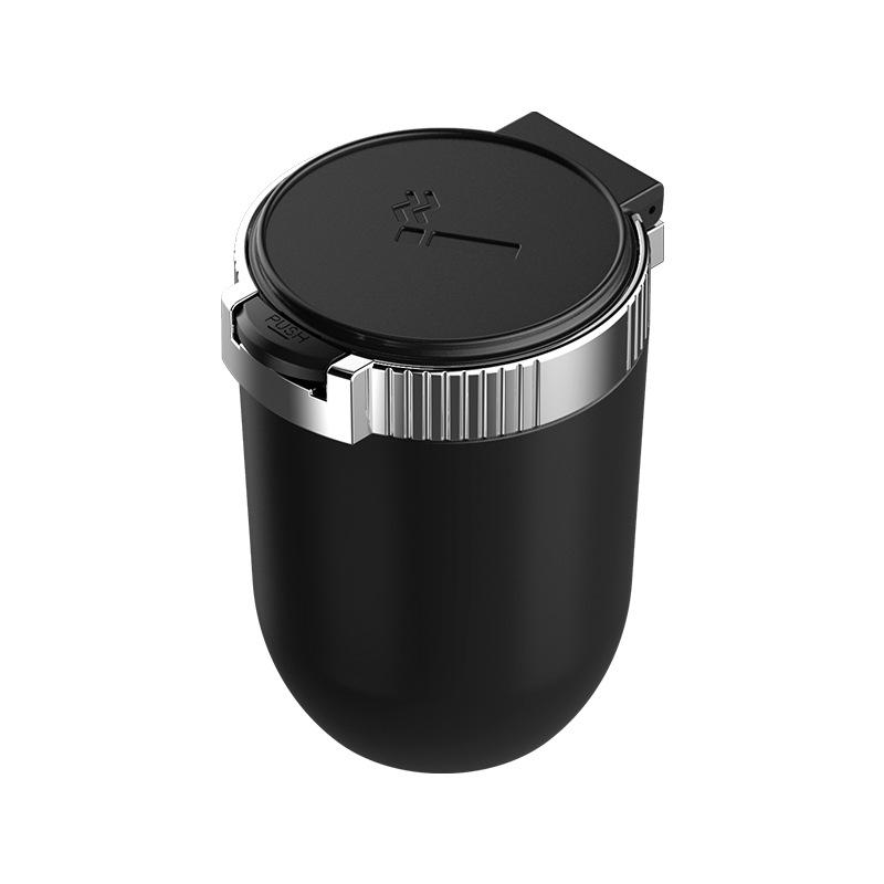 LED Portable Car Ashtray with Lid - Multifunctional & Personalized Design