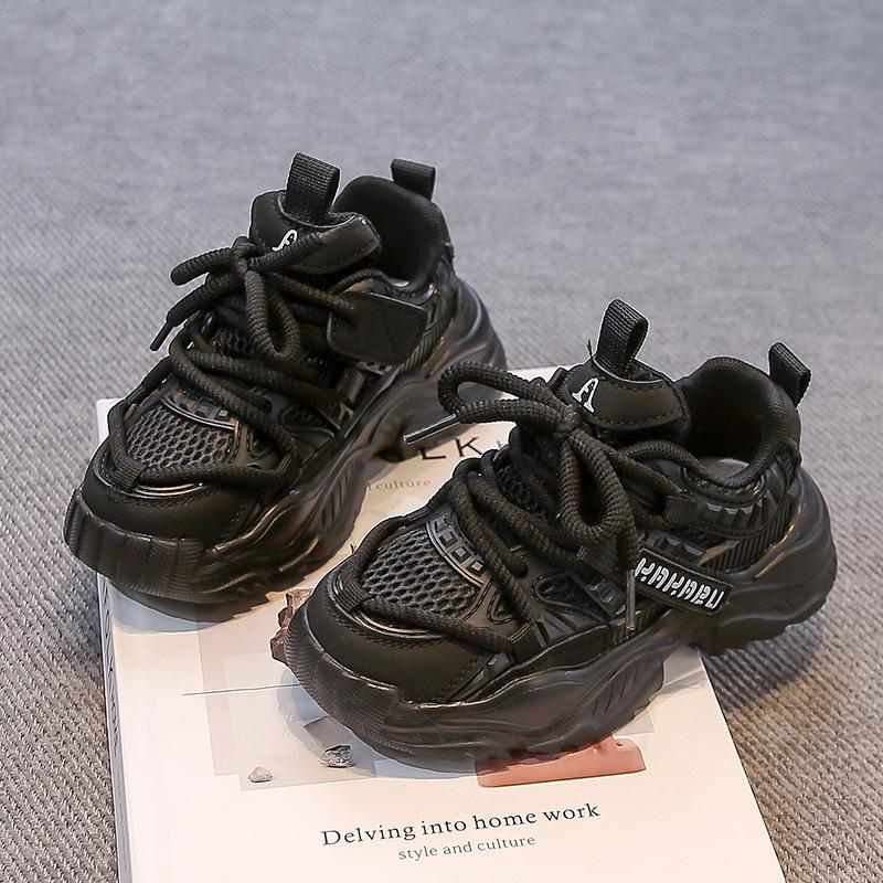 Kids Breathable Mesh Thick Sole Casual Sneakers