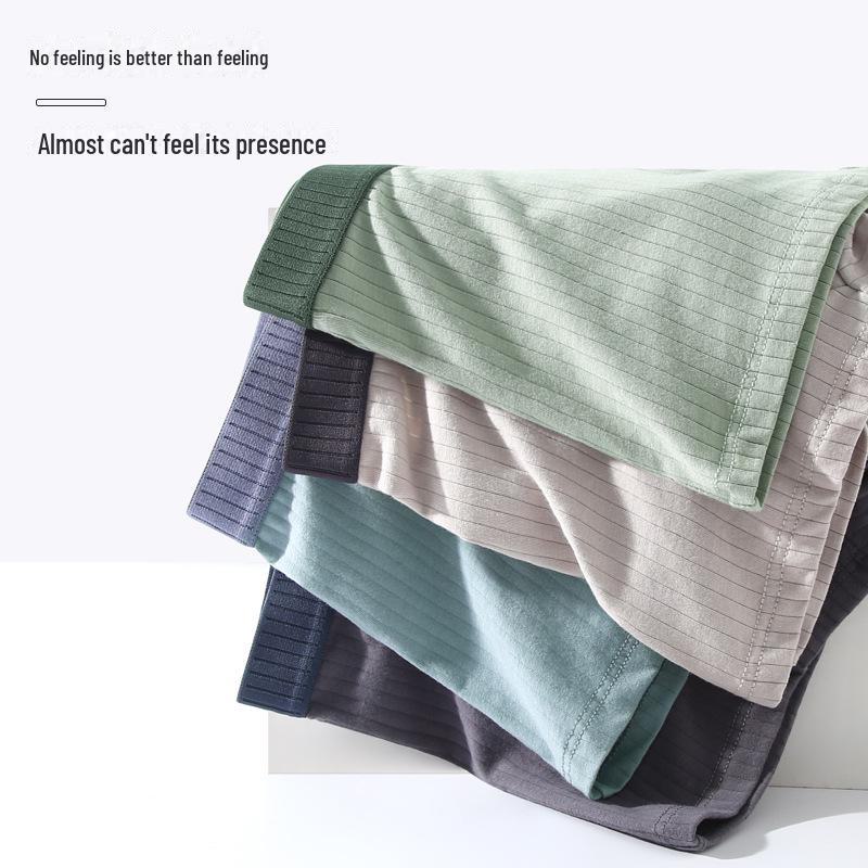 Men's Pure Cotton Antibacterial Boxer Briefs - Trendy & Comfortable for Teen Boys