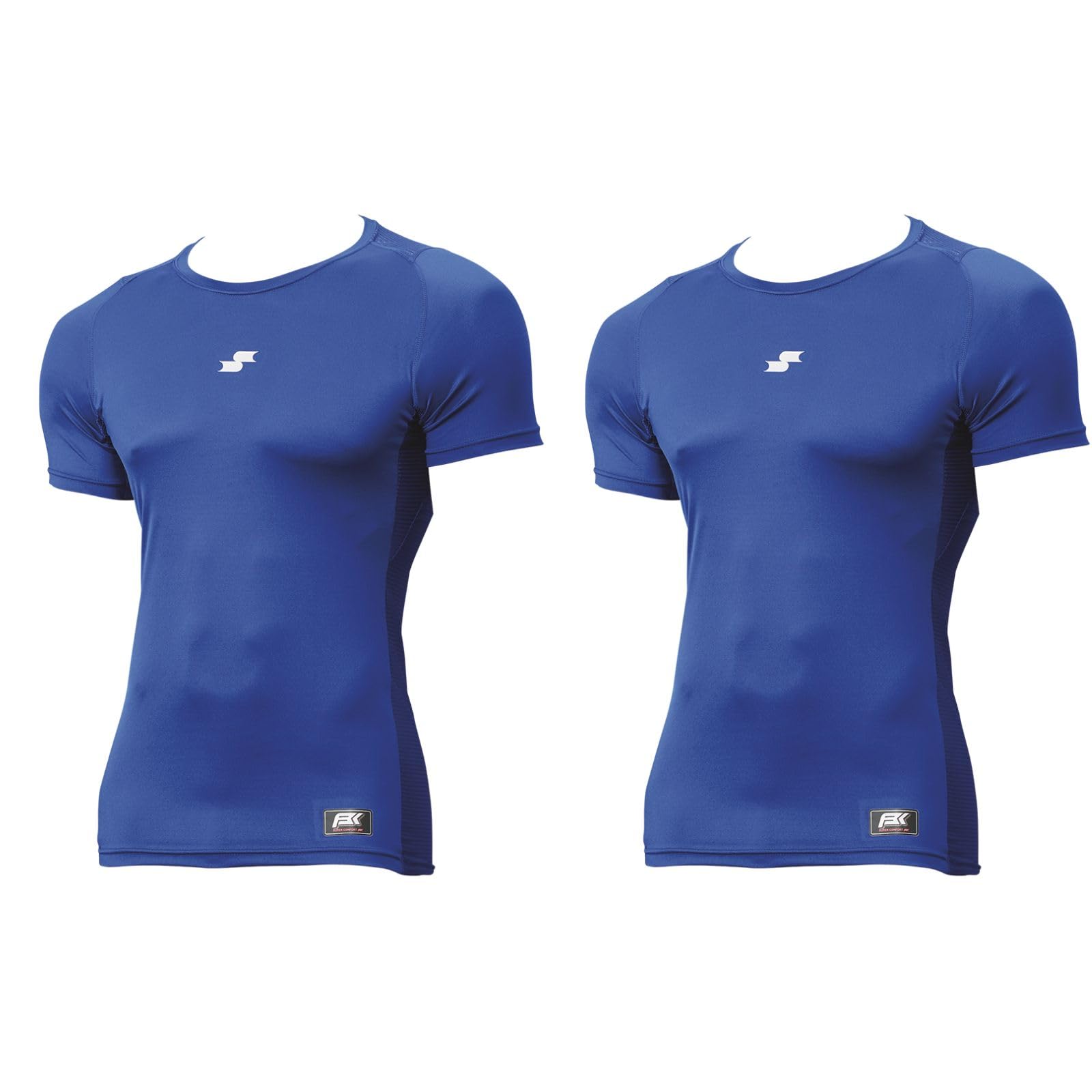 

SSK Футболка с коротким рукавом и низким вырезом, облегающая, SCBLH63XO D Синий XO SC (2-Pack) (63)