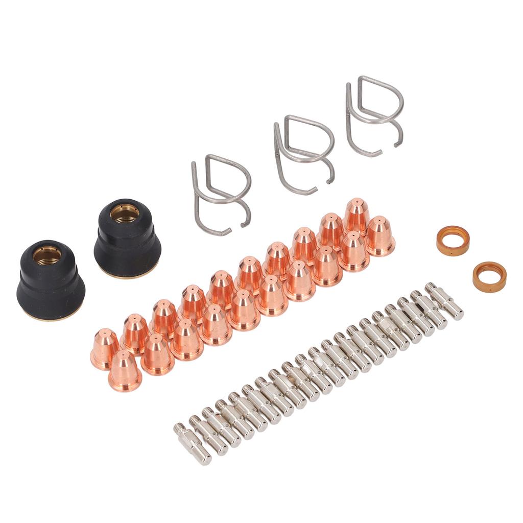 47 Pcs Plasma Cutter Torch Accessory Kit PR0010 Electrode PD011608 Nozzle Tip Shield Cap Spacer