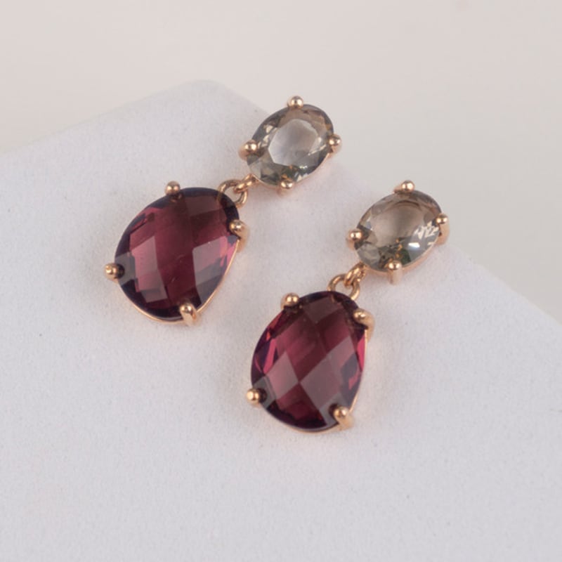 AUGUST ALICE Amethyst Schatten Kristall Tropfen Ohrring