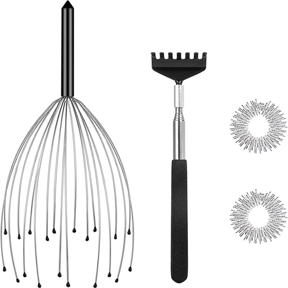 Octopus 20-Claw Scalp Massager & Steel Wire Head Relaxer