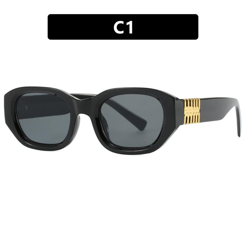Square Beach Sunglasses Vintage Concave Spice Girls Sunglasses Vacation Sunscreen Sunglasses
