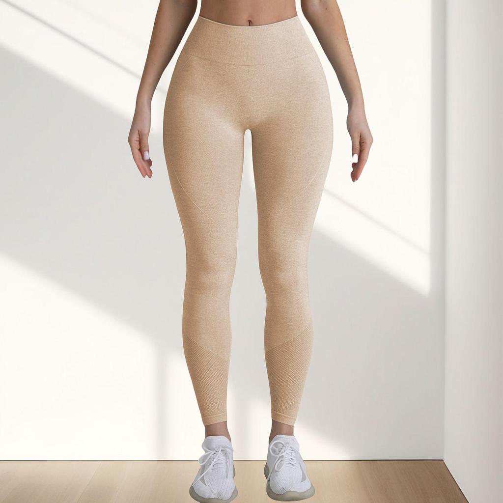 Europäische & Amerikanische Nahtlose Yoga Leggings: Damen High-Waist Schnelltrocknende Fitnesshose