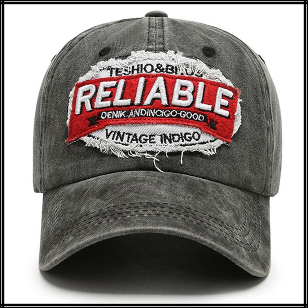 Baseball English CA970 [White Fang] Hat, Cap, Letters, Brim, Stylish, Fashionable, Cool, Men's, Women's, (Black)