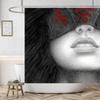 Get Naked Sexy Woman White Shower Curtain Waterproof High Quality Polyester Fabric Beach Washable Original Cortinas Home Decor