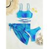 Sexy Women Brazilian Swimsuit Push Up Bra Bikini Set 3 Piece Swim Suit Skirt Swimwear Beachwear Bathing Maillot De Bain Femme