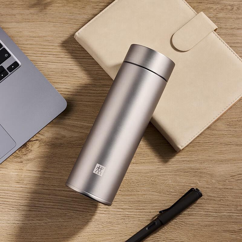 Titanium Vacuum Insulated Tea Infuser Travel Mug 480mL