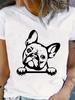 French Bulldog Graphic Print T-shirt