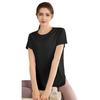 Women's Plus Size Loose Sports Top - Short Sleeve Yoga T-Shirt, Slimming, Breathable Fitness Cover-Up for Summer