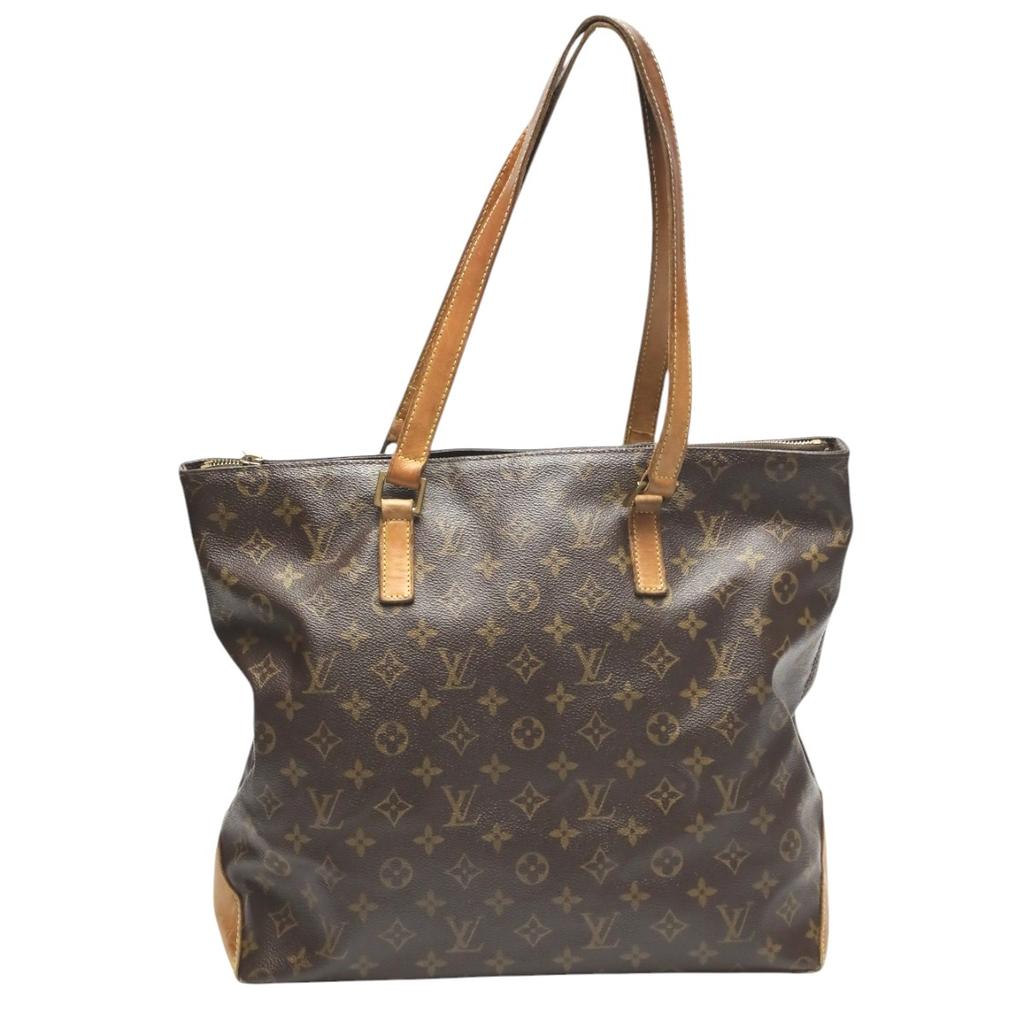 LOUIS VUITTON Monogram Cabas Mezzo Tote Bag Monogram canvas Brown Women M51151 Used