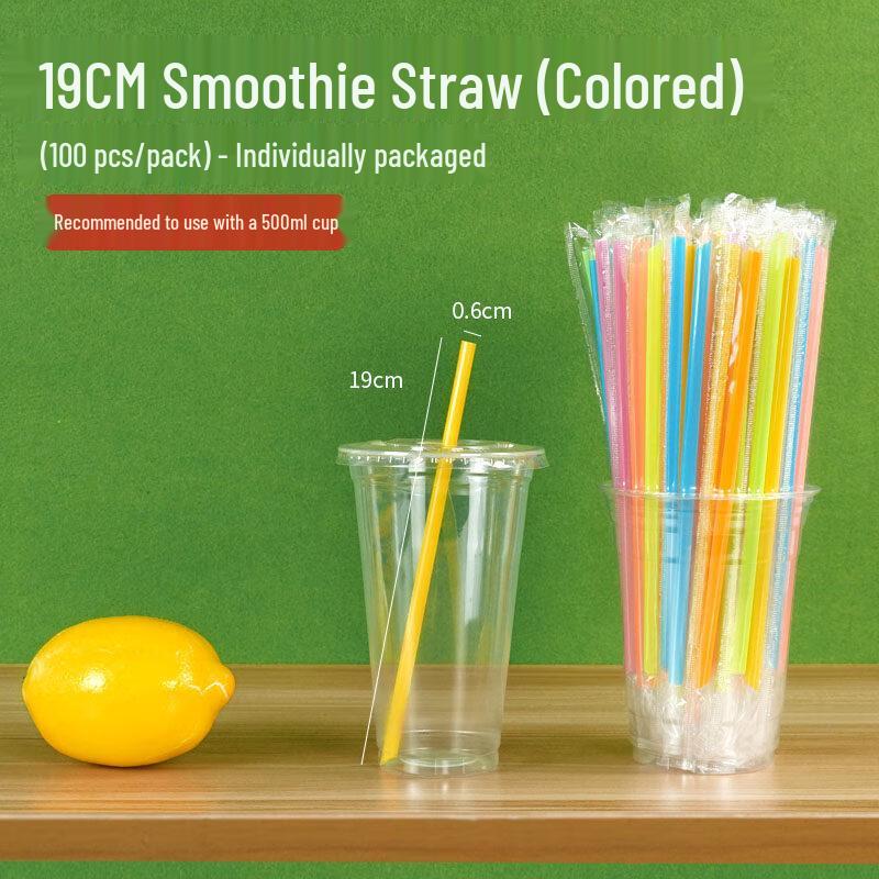 ZISIZ Disposable Plastic Straws