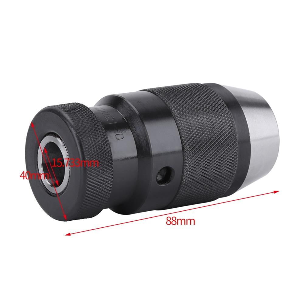 45# Steel Material Keyless Drill Chuck 1/2" Mount Drill Press Chuck  For Electric Drill